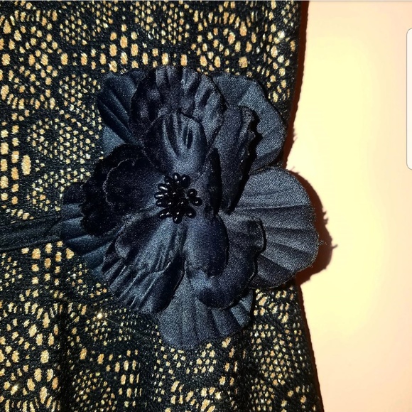 Emily West Black and Gold Dress - Picture 3 of 8